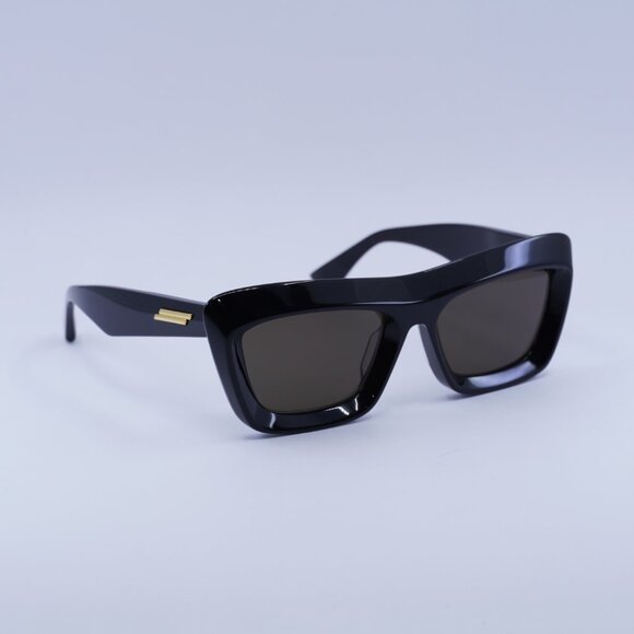 ?️ New Bottega Veneta BV1283S 001 Sunglasses - Black Frame, Brown Lenses